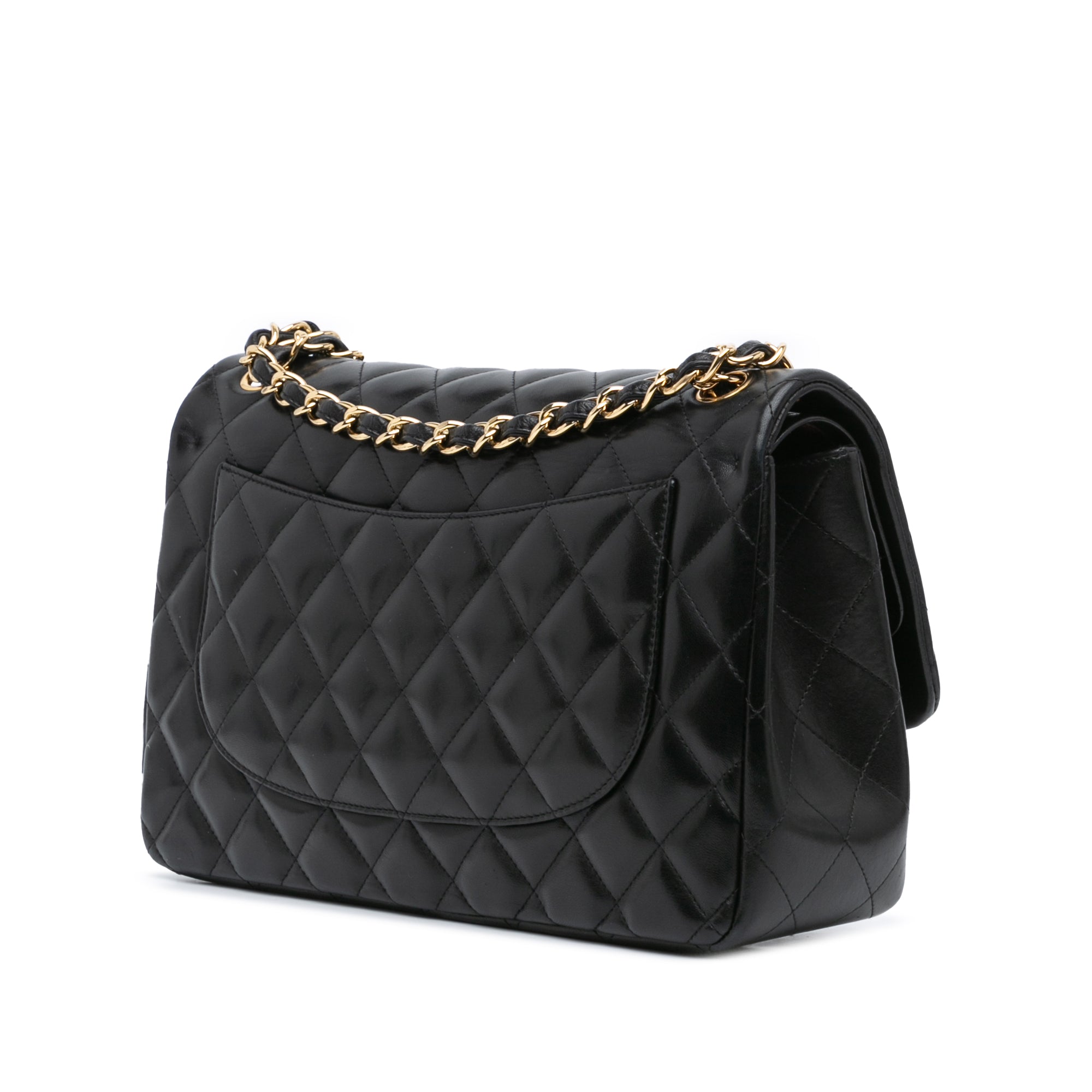 Jumbo Classic Lambskin Double Flap