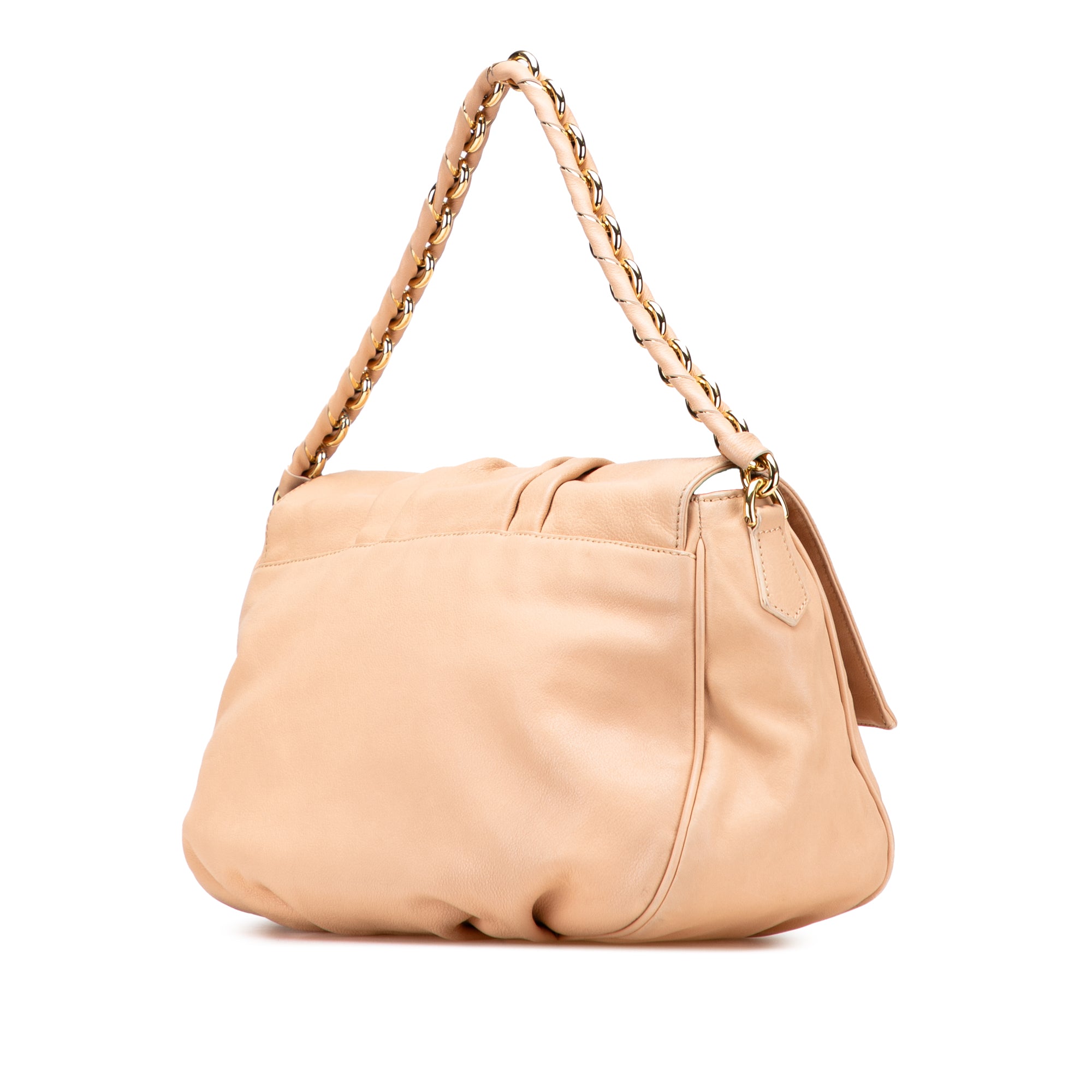Leather Mia Flap Shoulder Bag