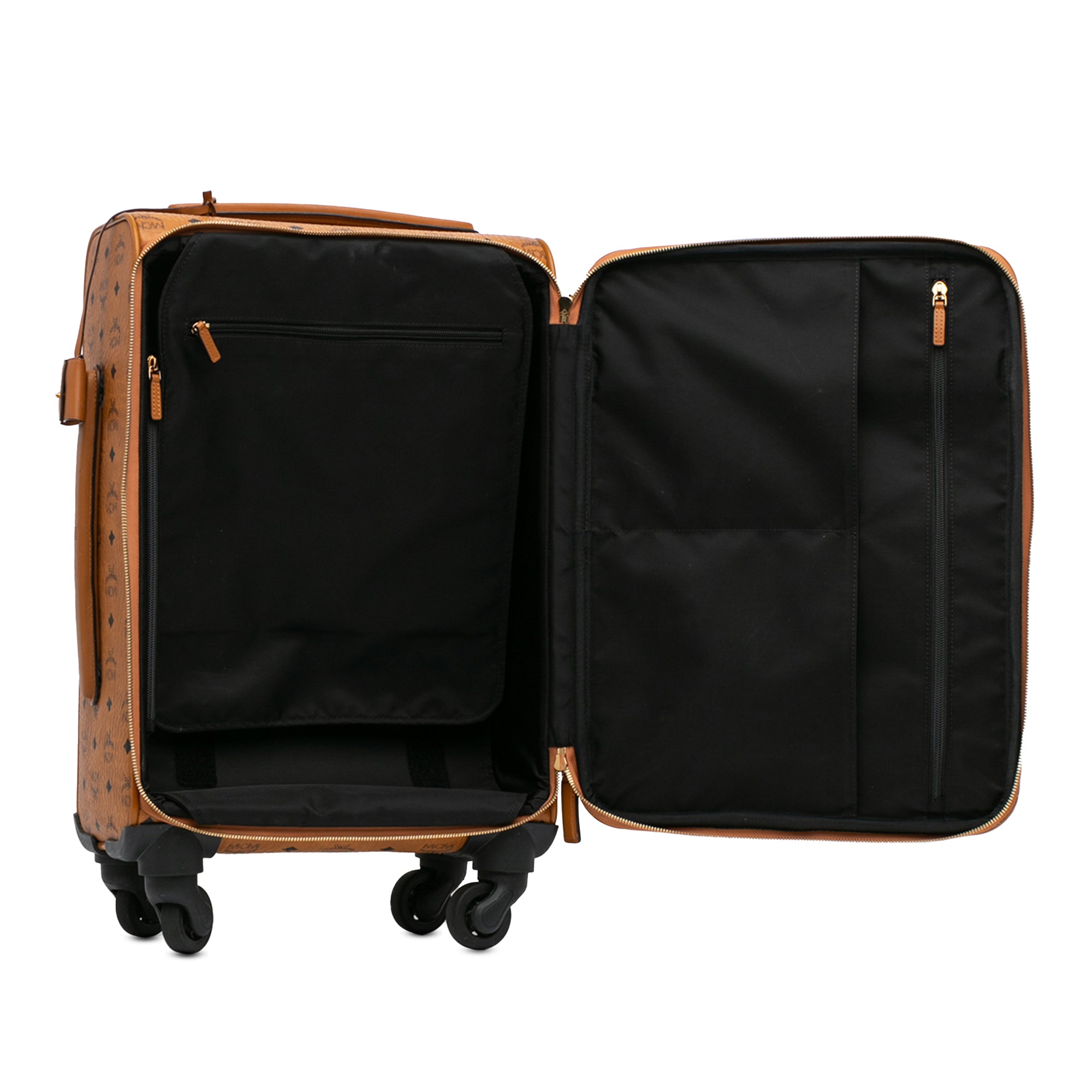 Small Visetos Coated Canvas Traveler Cabin Trolley Suitcase