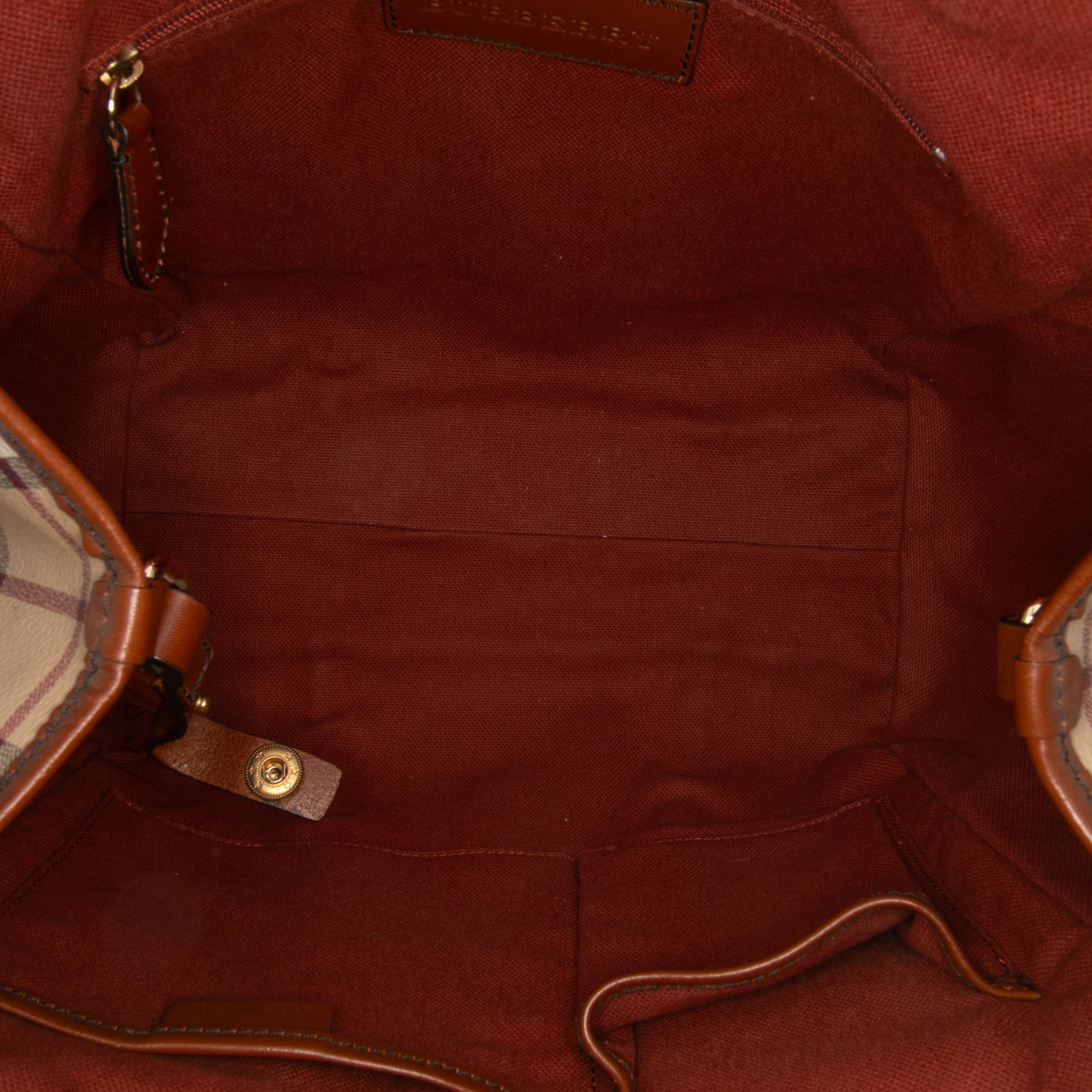 Small Suede Trimmed Haymarket Check Coated Canvas Canterbury Tote