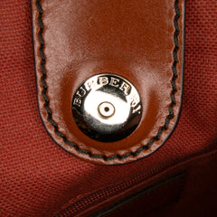 Small Suede Trimmed Haymarket Check Coated Canvas Canterbury Tote