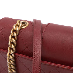Medium Quilted Sheepskin Front Chain Flap