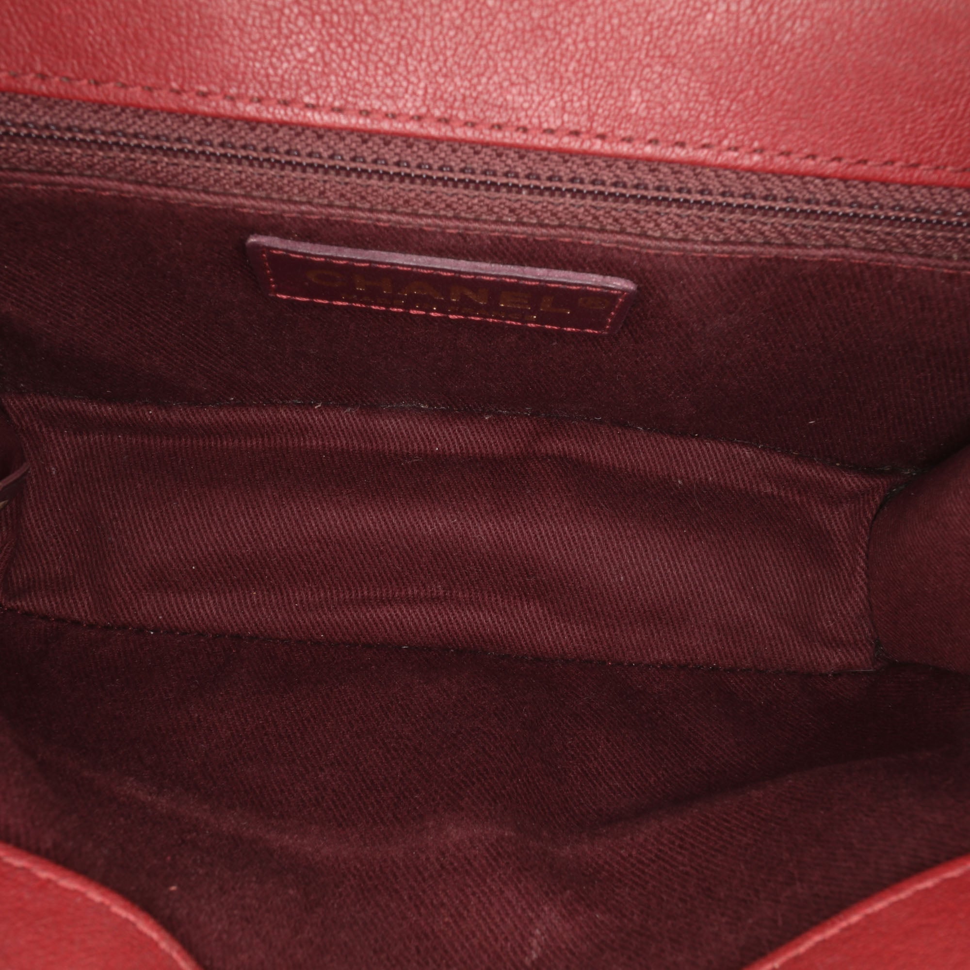 Medium Quilted Sheepskin Front Chain Flap