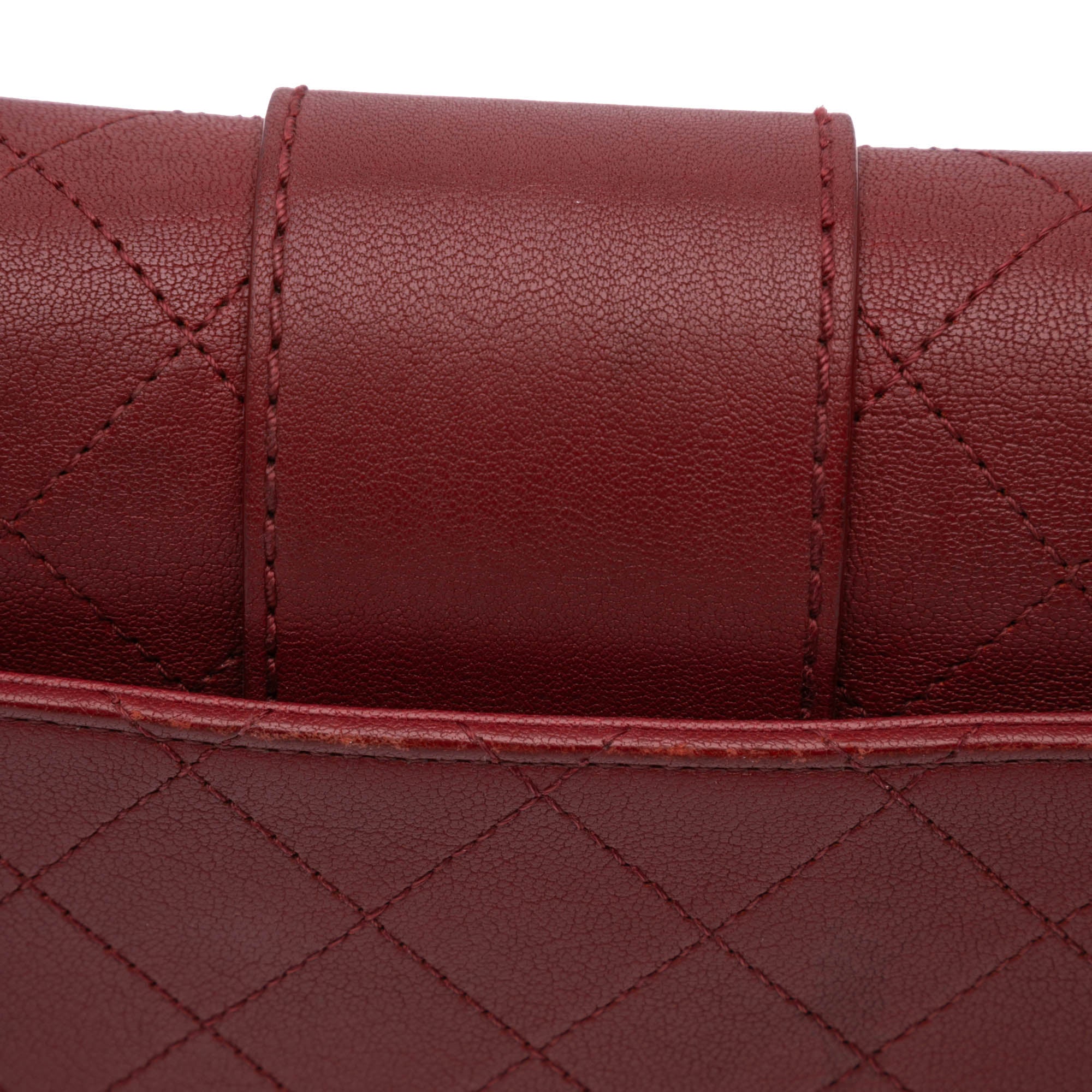 Medium Quilted Sheepskin Front Chain Flap