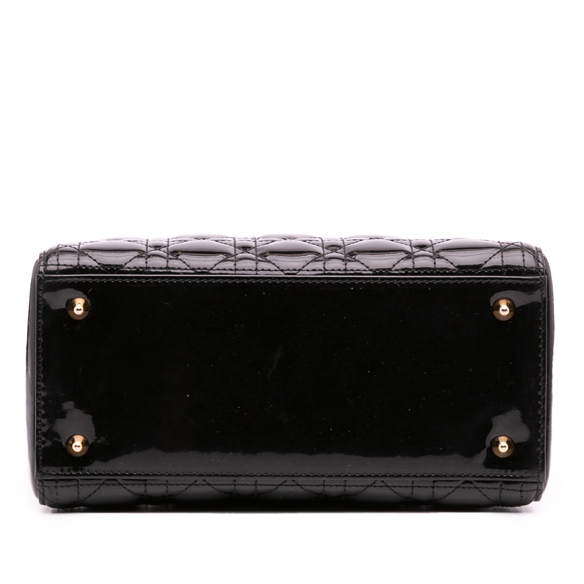 Medium Patent Cannage Lady Dior