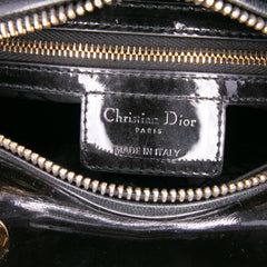 Medium Patent Cannage Lady Dior