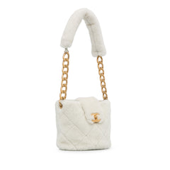 Shearling CC Shoulder Bag
