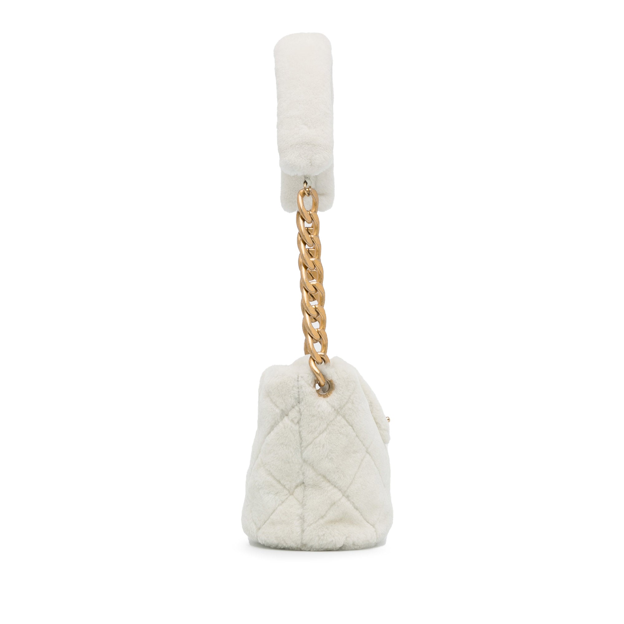 Shearling CC Shoulder Bag