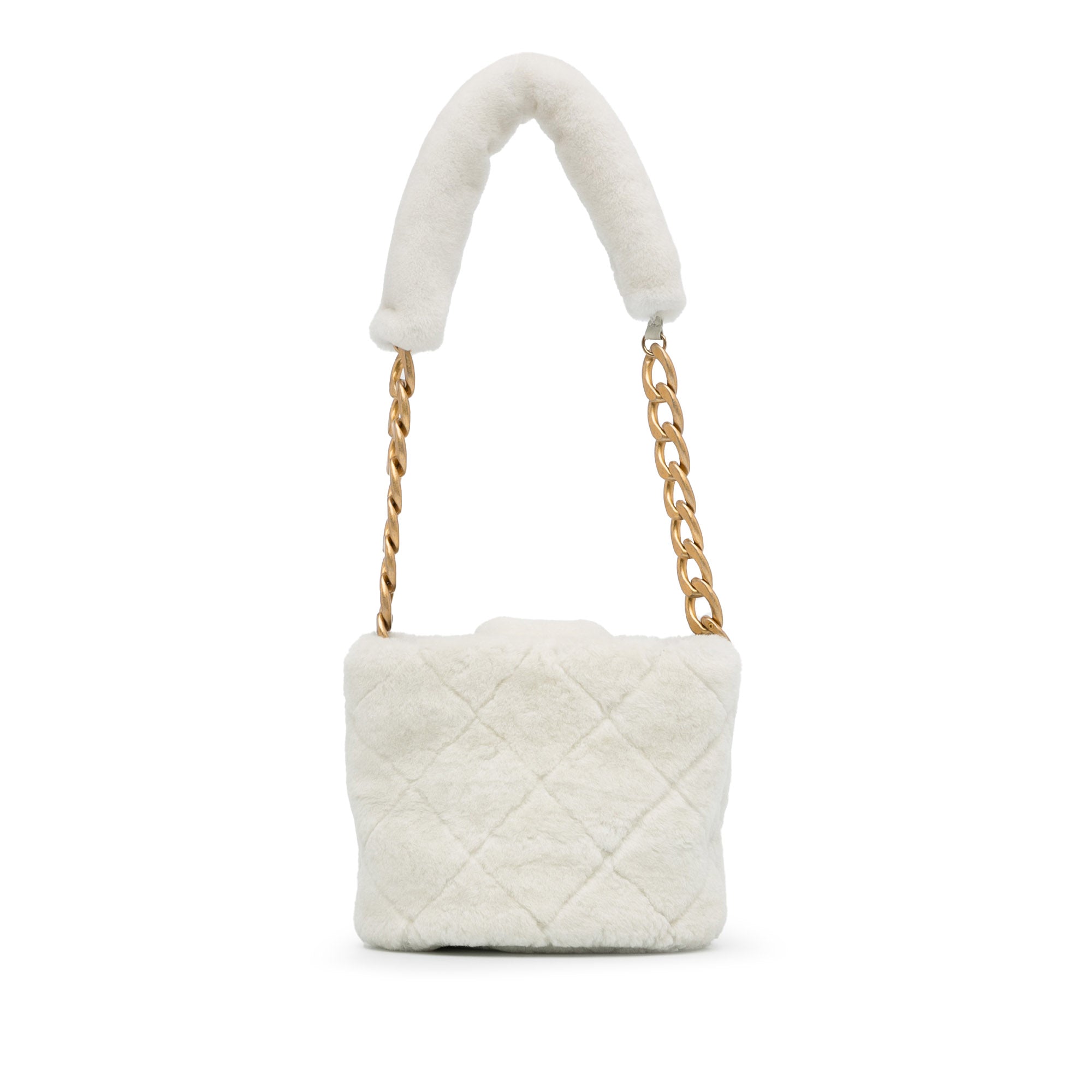 Shearling CC Shoulder Bag
