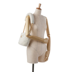 Shearling CC Shoulder Bag
