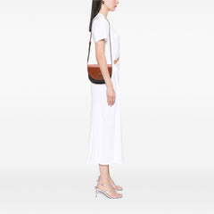 Triomphe Coated Canvas and Calfskin Besace Crossbody