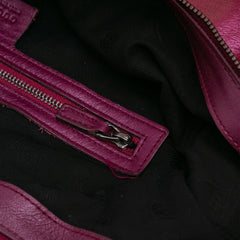 Medium Metallic Leather Galaxy Chain Shoulder Bag