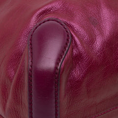 Medium Metallic Leather Galaxy Chain Shoulder Bag