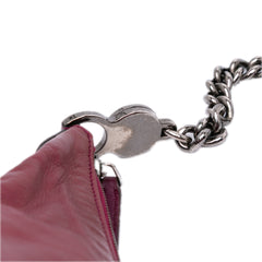 Medium Metallic Leather Galaxy Chain Shoulder Bag