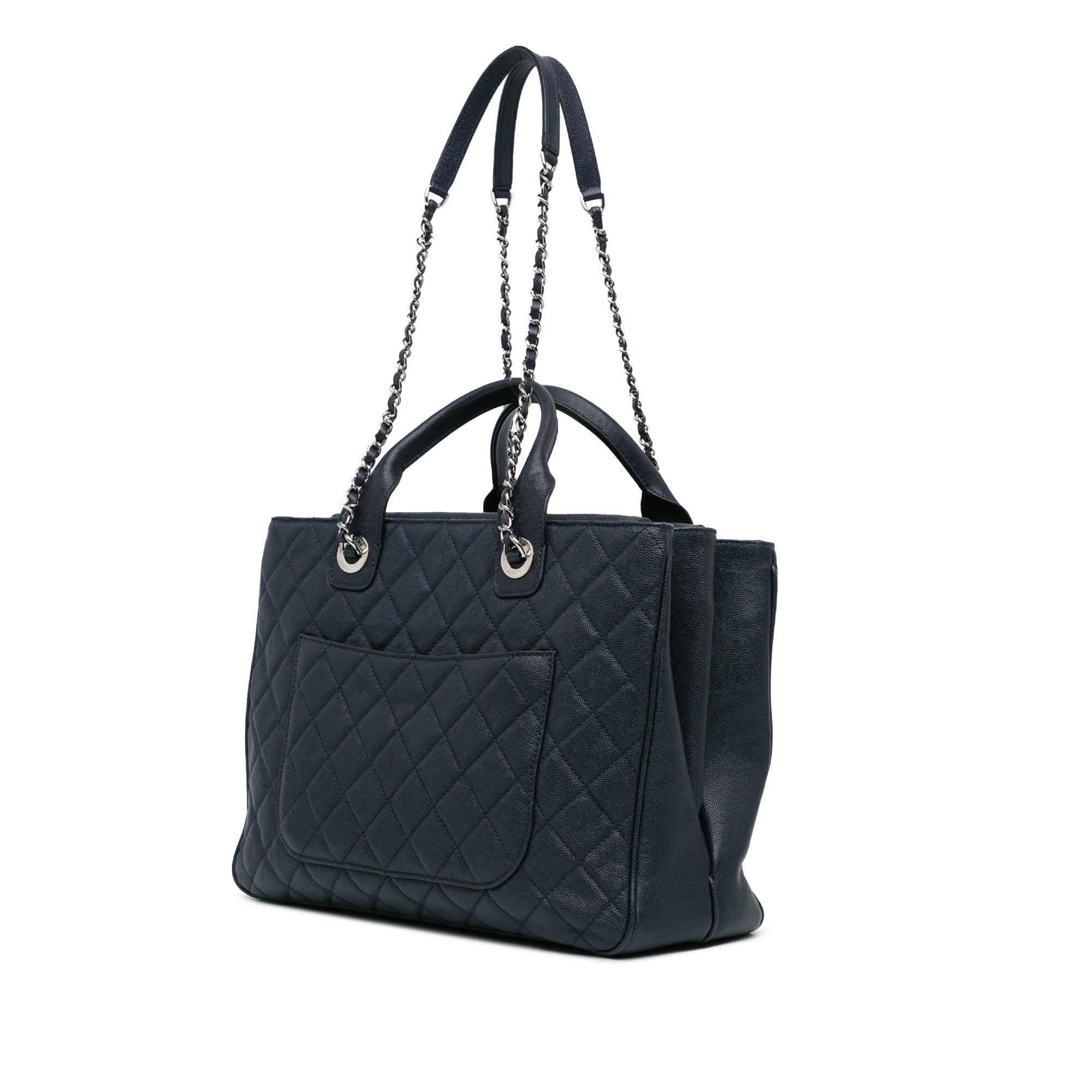 Large Quilted Caviar Urban Companion Tote