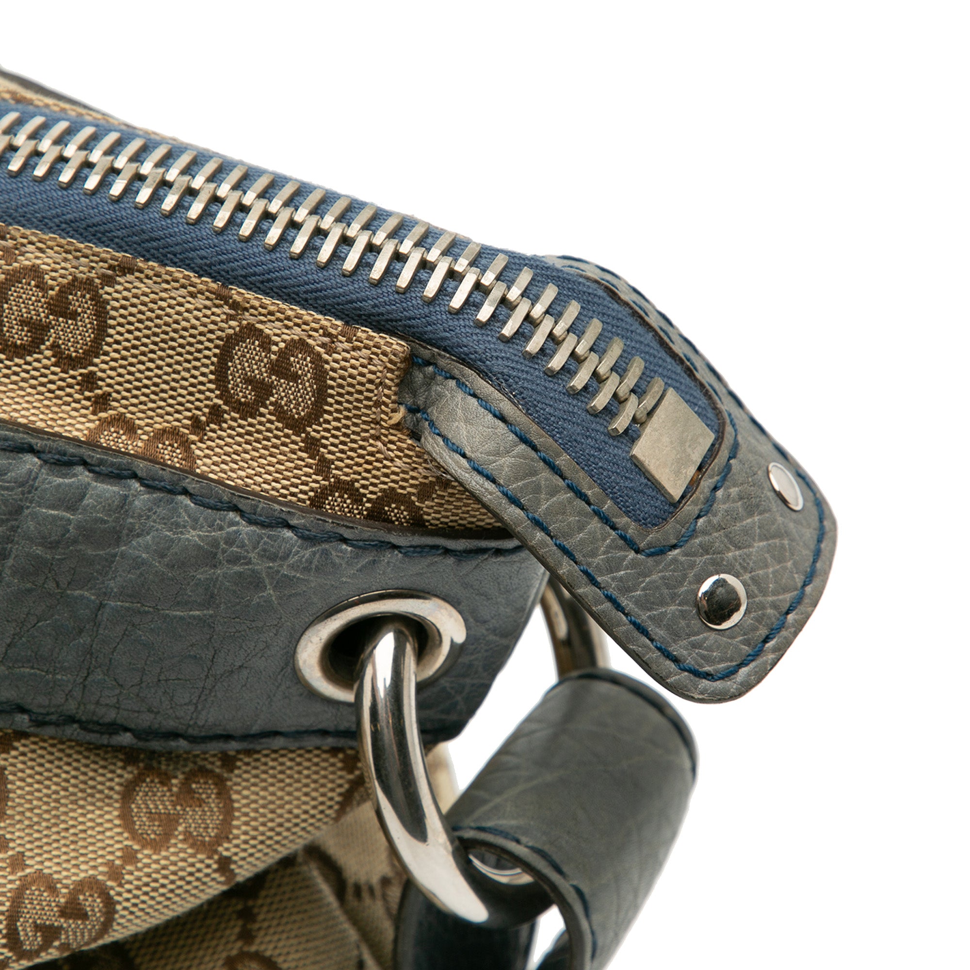 Medium GG Canvas Bamboo Bar Tote