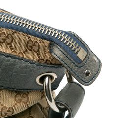 Medium GG Canvas Bamboo Bar Tote