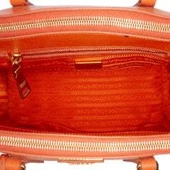 Medium Saffiano Lux Galleria Double Zip Satchel