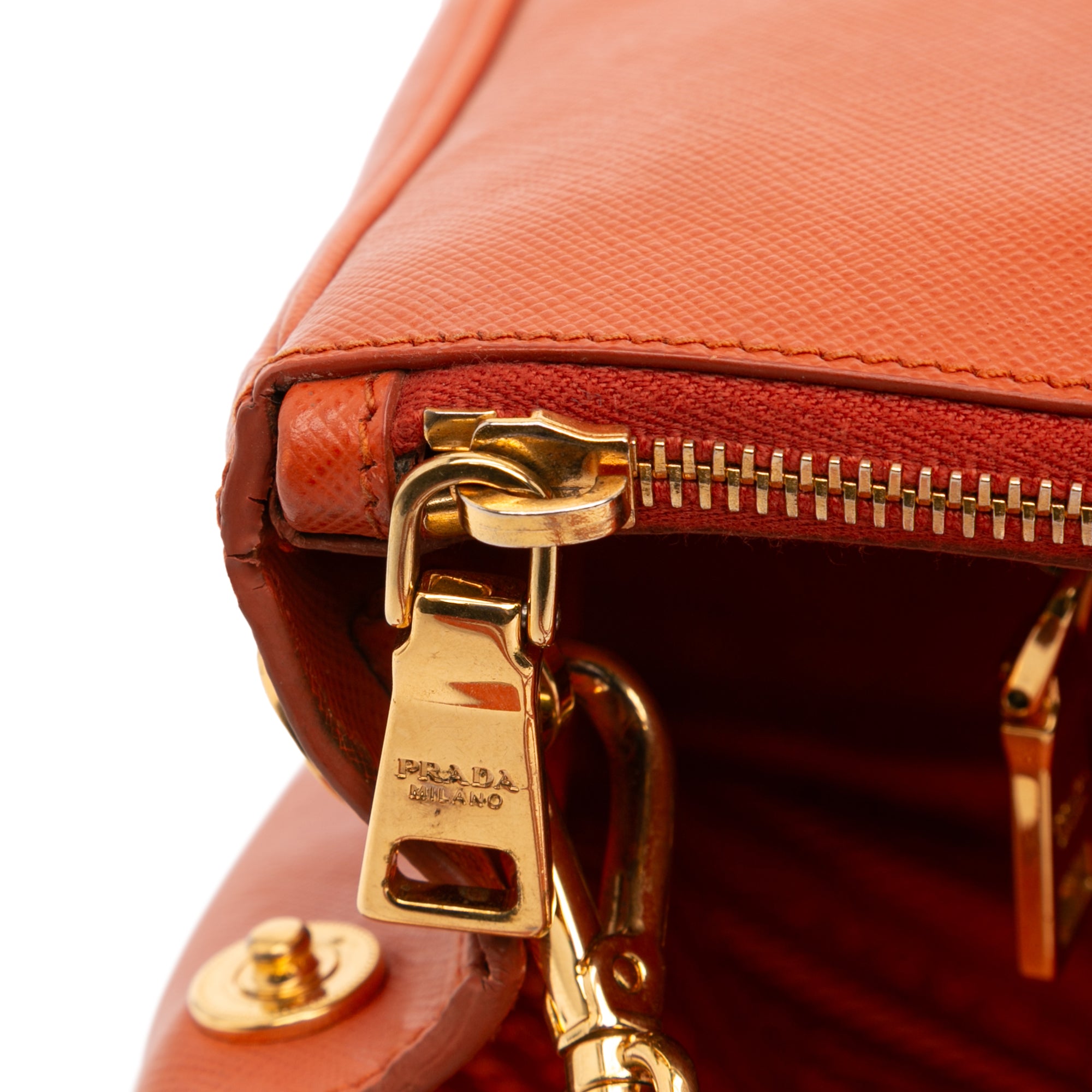 Medium Saffiano Lux Galleria Double Zip Satchel