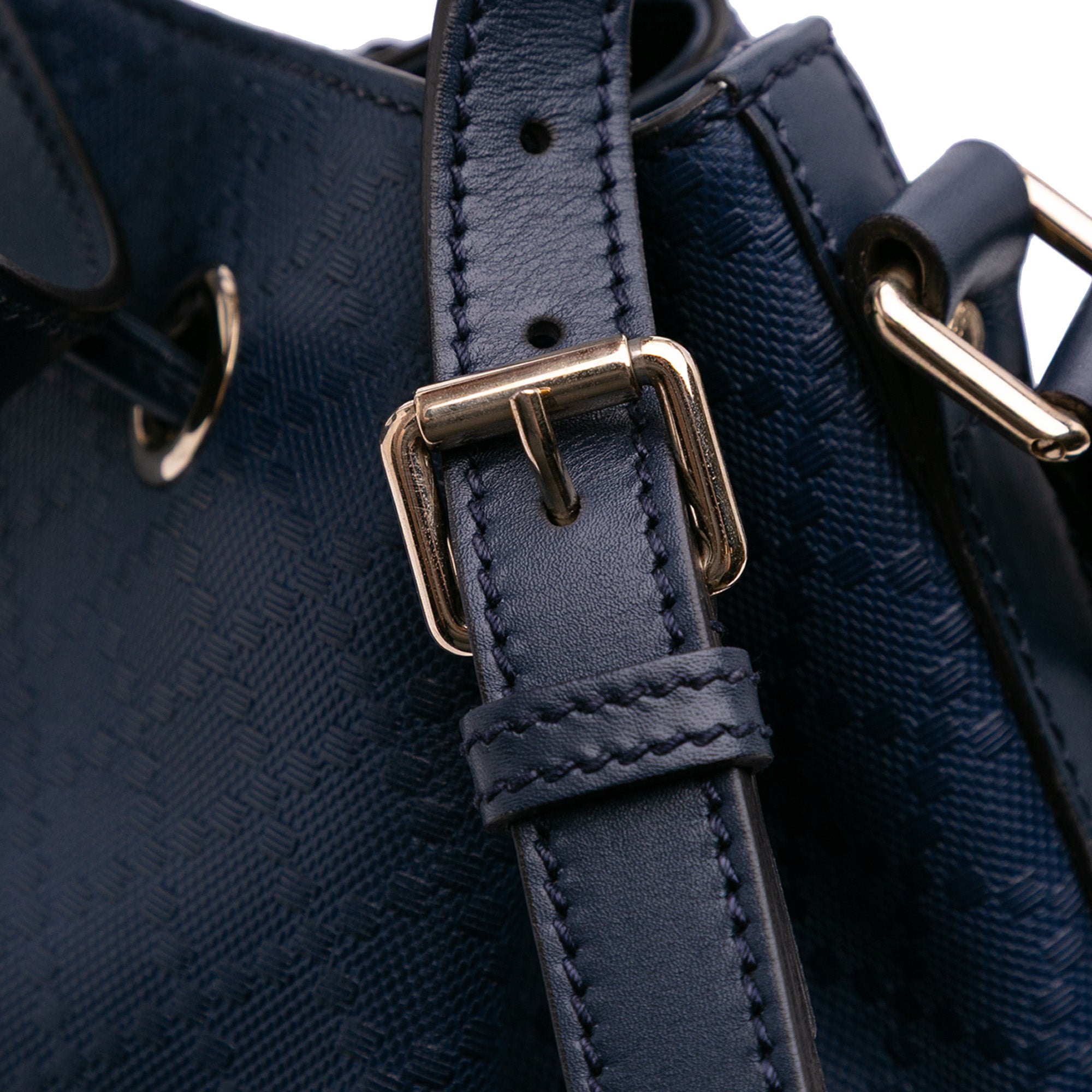 Medium Calfskin Bright Diamante Bucket