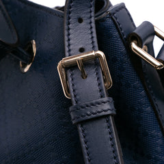 Medium Calfskin Bright Diamante Bucket