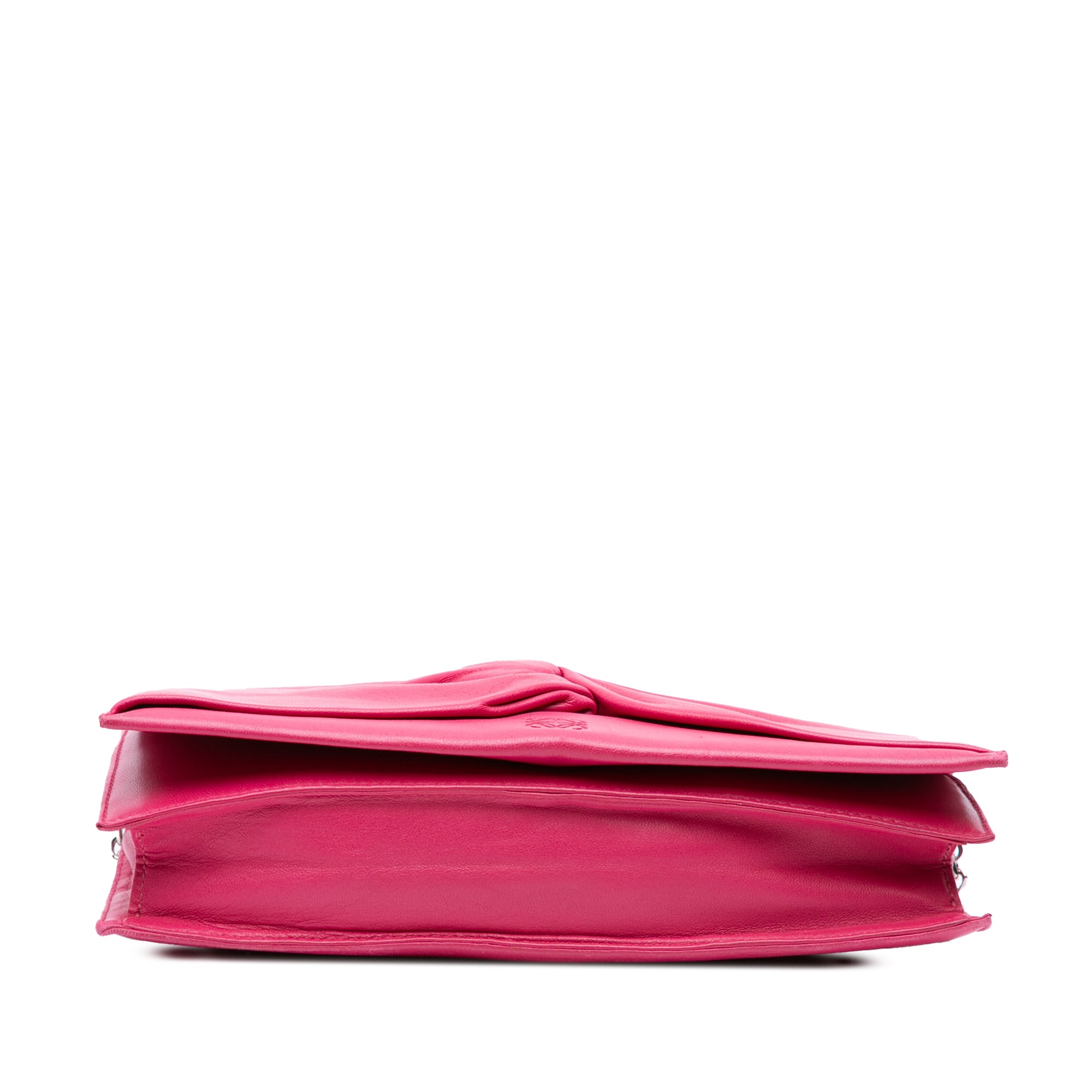 Anagram Nappa Bow Tie Clutch with Chain