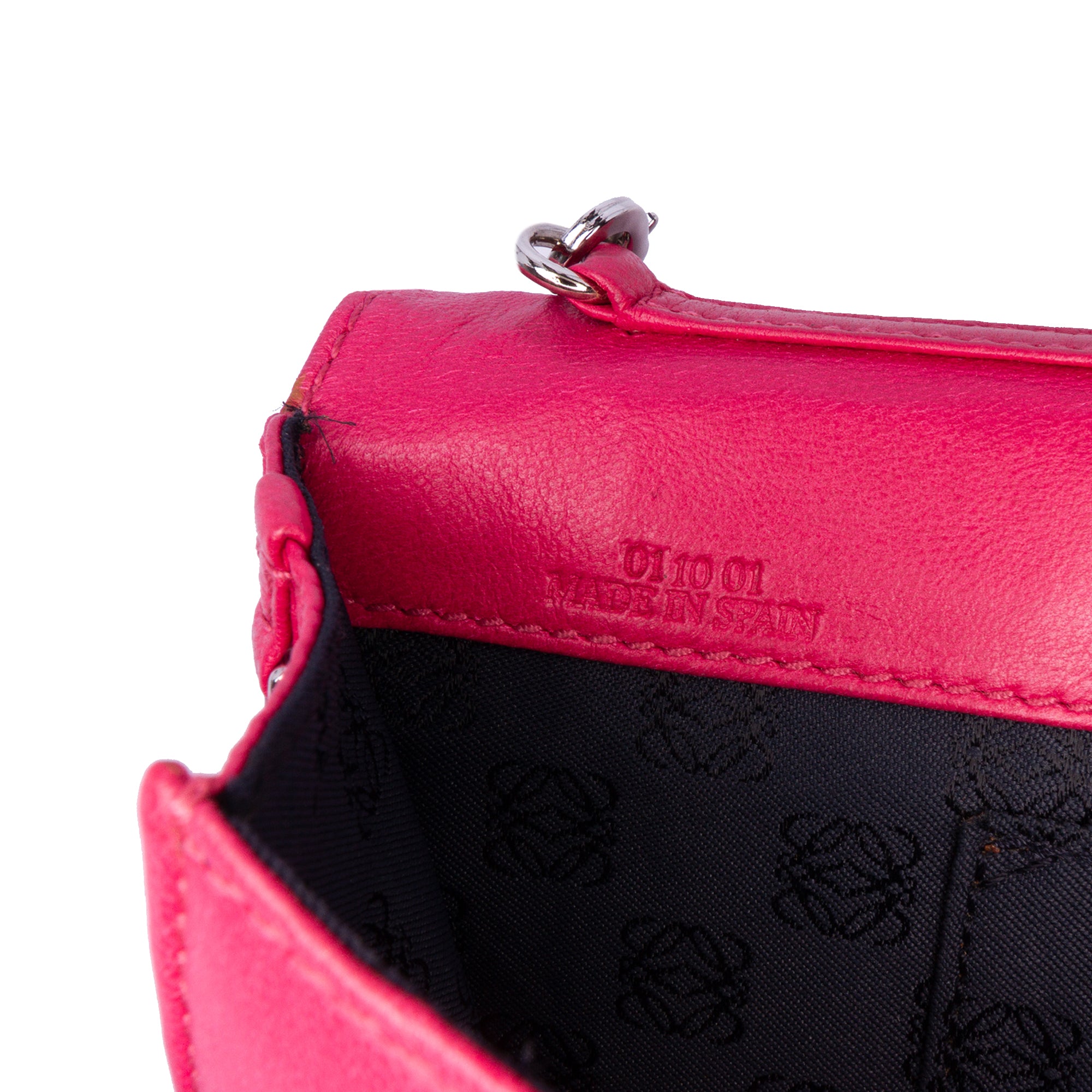 Anagram Nappa Bow Tie Clutch with Chain