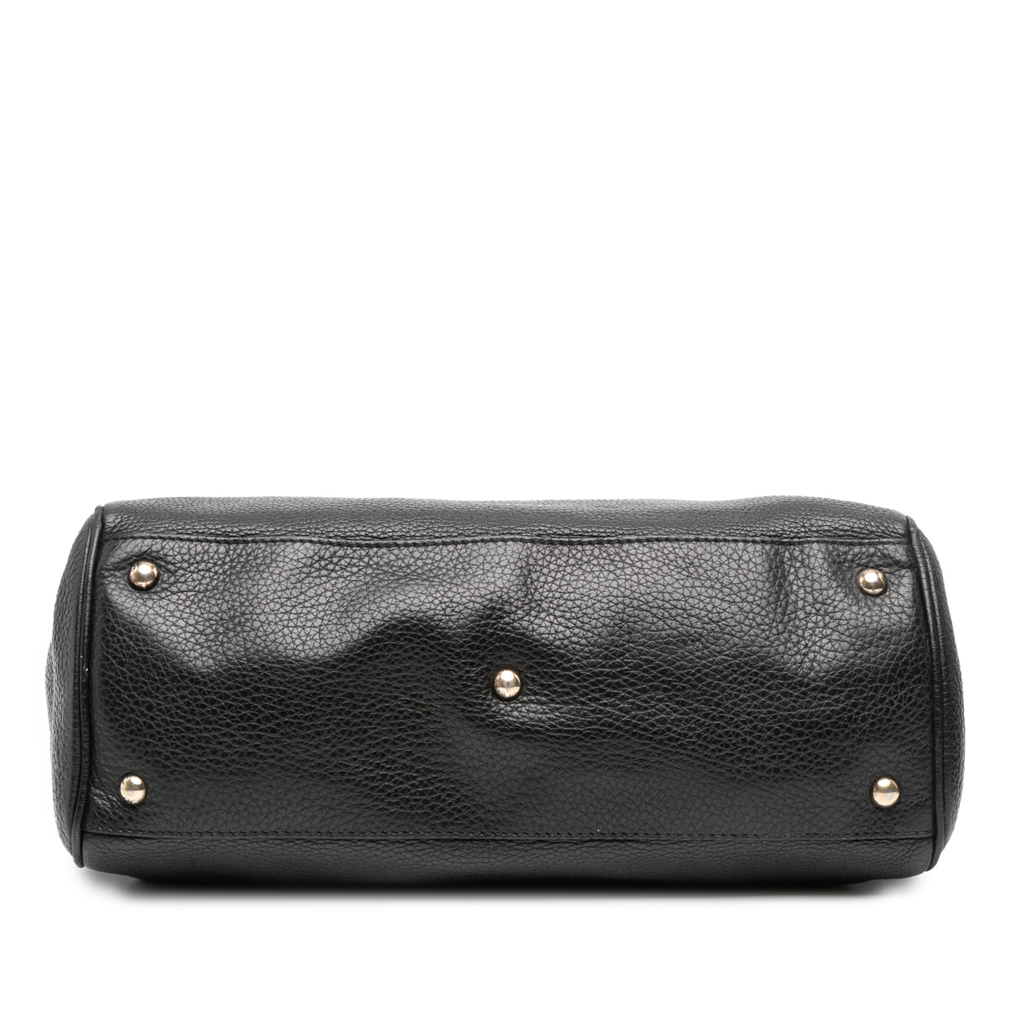 Medium Calfskin Bamboo Shopper Satchel