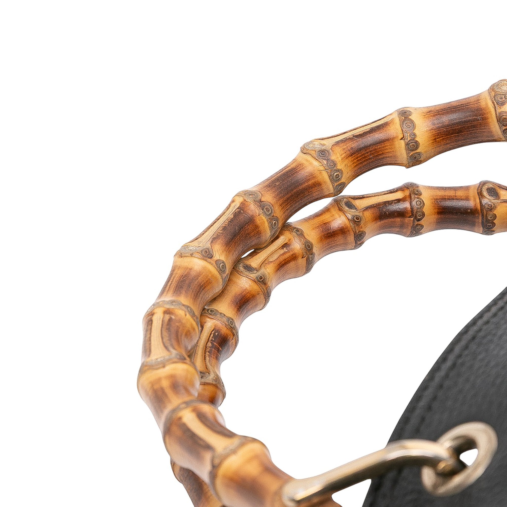 Medium Calfskin Bamboo Shopper Satchel