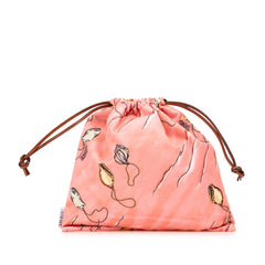 Paulas Ibiza Canvas Seashell Print Drawstring Pouch