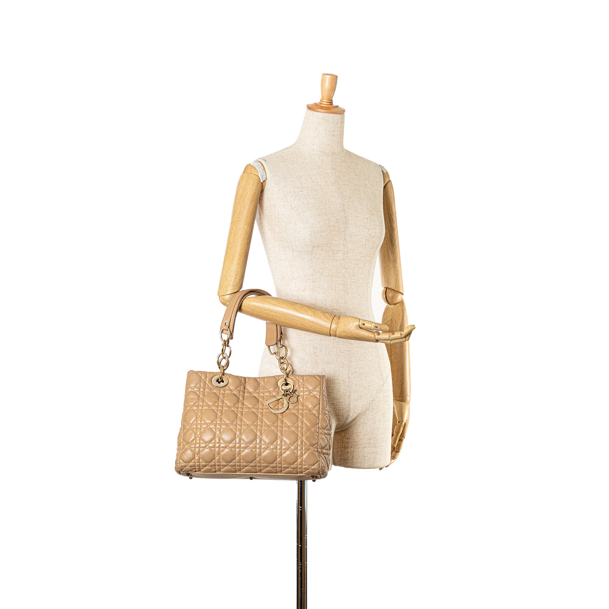 Small Lambskin Cannage Dior Soft Shopping Tote