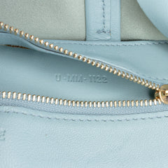 Bicolor Leather Vertical Cabas Tote