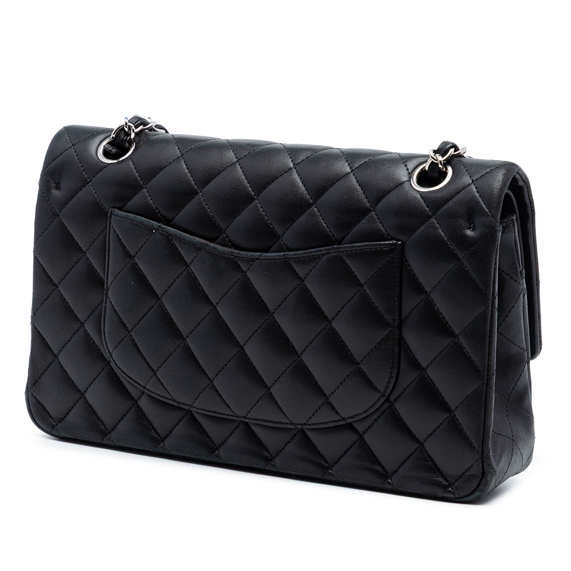 Medium Classic Lambskin Double Flap