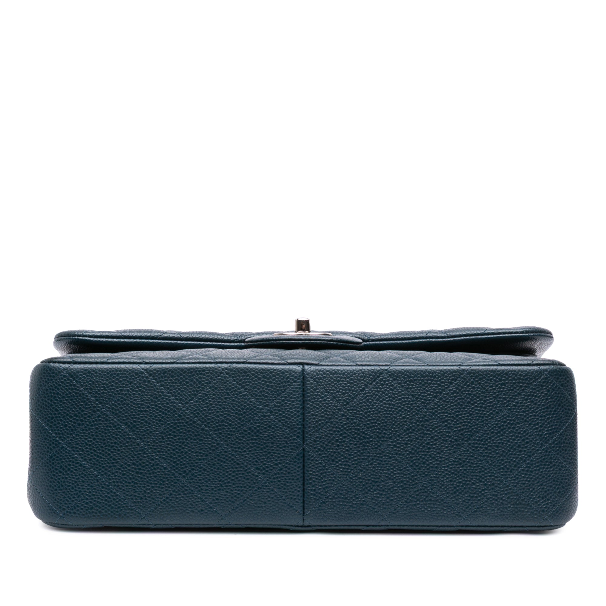 Jumbo Classic Iridescent Caviar Double Flap