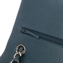 Jumbo Classic Iridescent Caviar Double Flap
