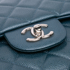 Jumbo Classic Iridescent Caviar Double Flap