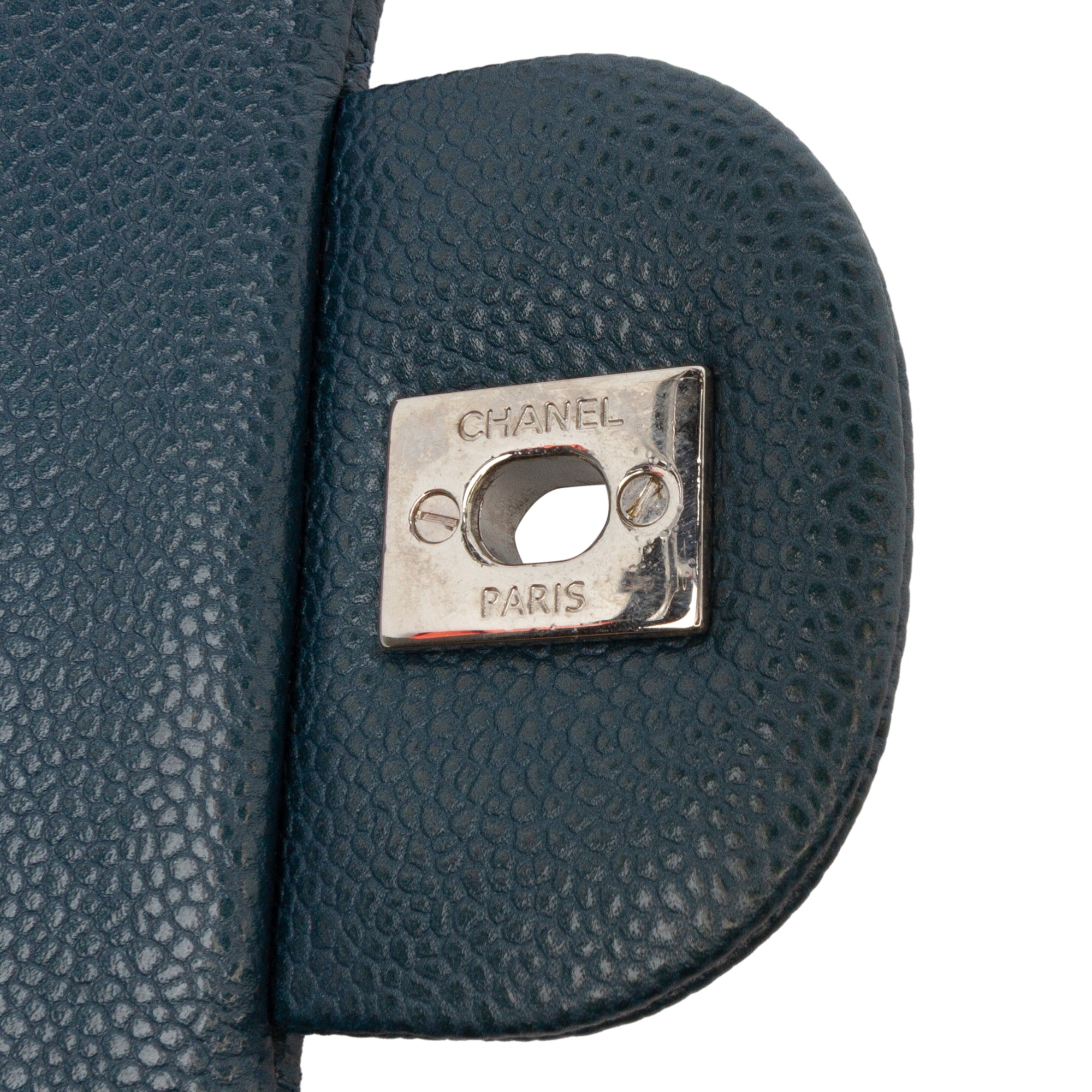 Jumbo Classic Iridescent Caviar Double Flap
