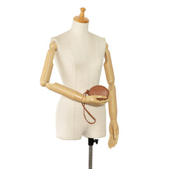Calfskin Cuir Triomphe Oval Clutch
