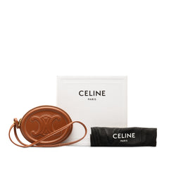 Calfskin Cuir Triomphe Oval Clutch