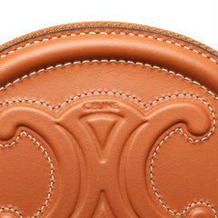 Calfskin Cuir Triomphe Oval Clutch