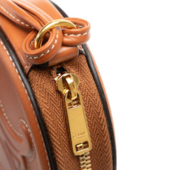 Calfskin Cuir Triomphe Oval Clutch