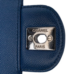 Mini Rectangular Classic Chevron Caviar Single Flap