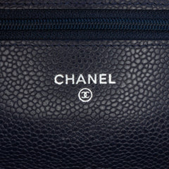 CC Quilted Caviar Wallet on Chain