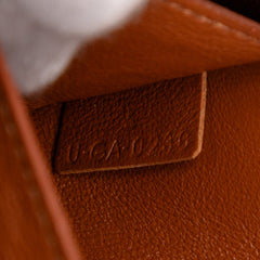 Small Maillon Triomphe Jacquard and Calfskin Crecy Crossbody