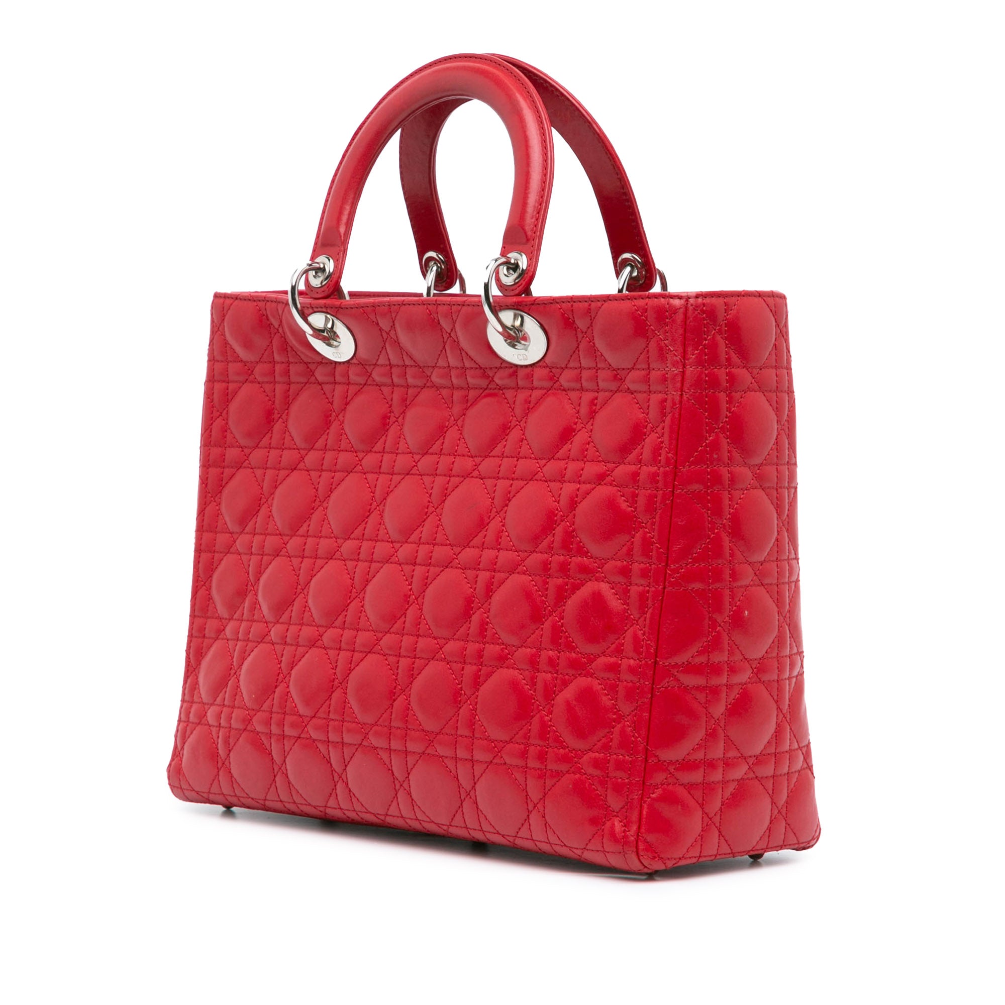 Large Lambskin Cannage Lady Dior