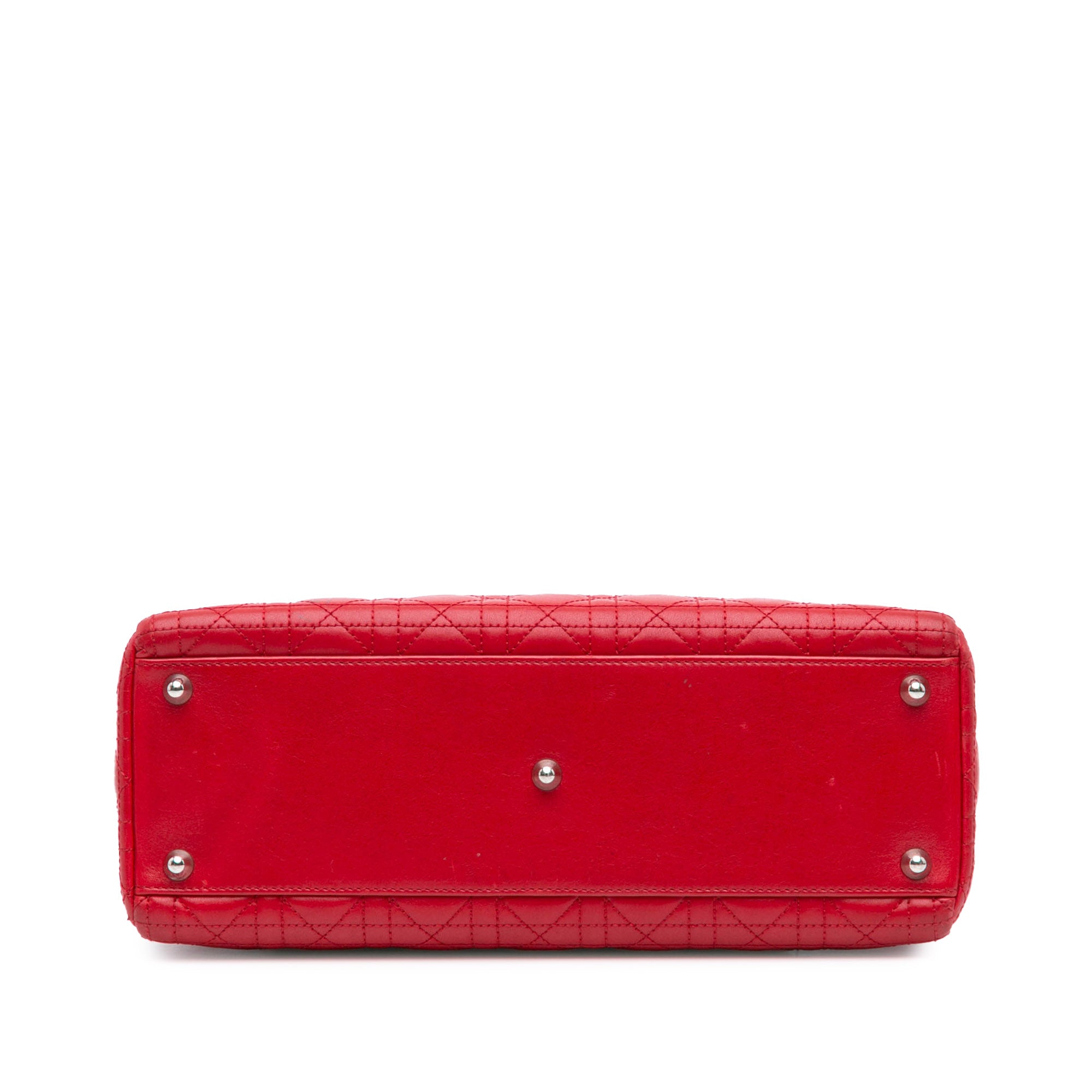 Large Lambskin Cannage Lady Dior