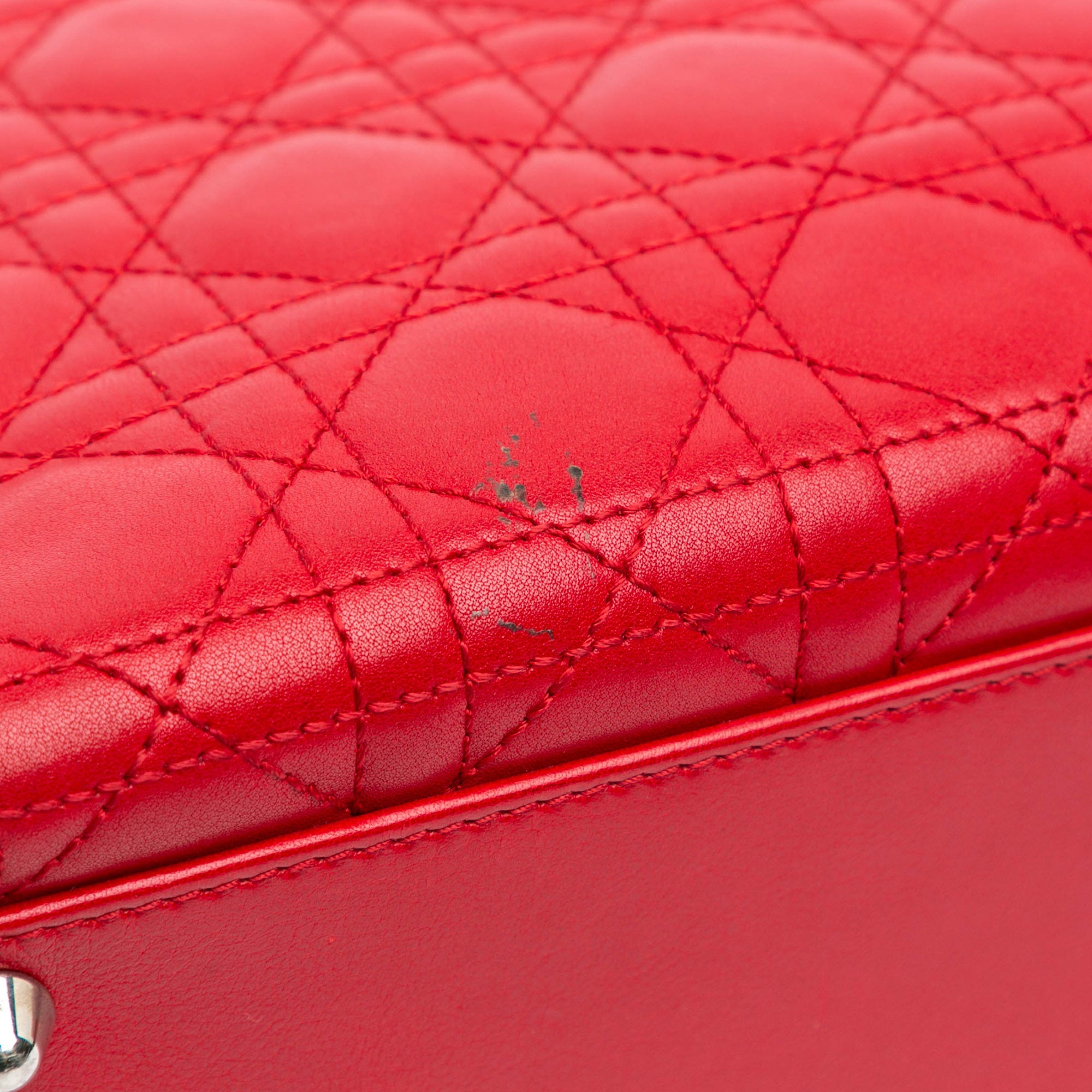 Large Lambskin Cannage Lady Dior