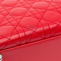 Large Lambskin Cannage Lady Dior