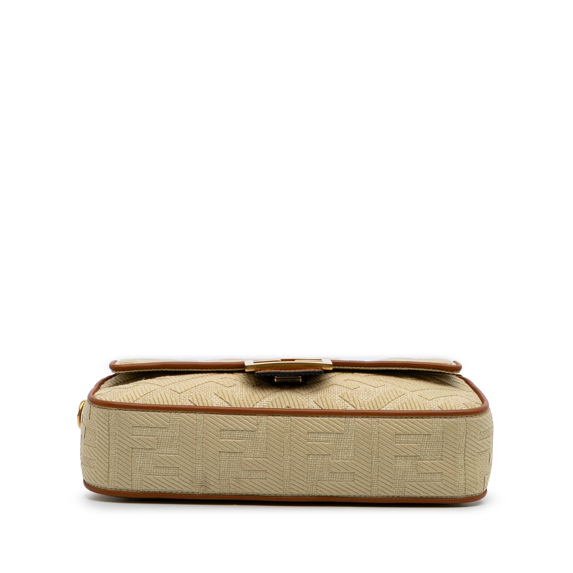 Zucca Embroidered Canvas Baguette Satchel