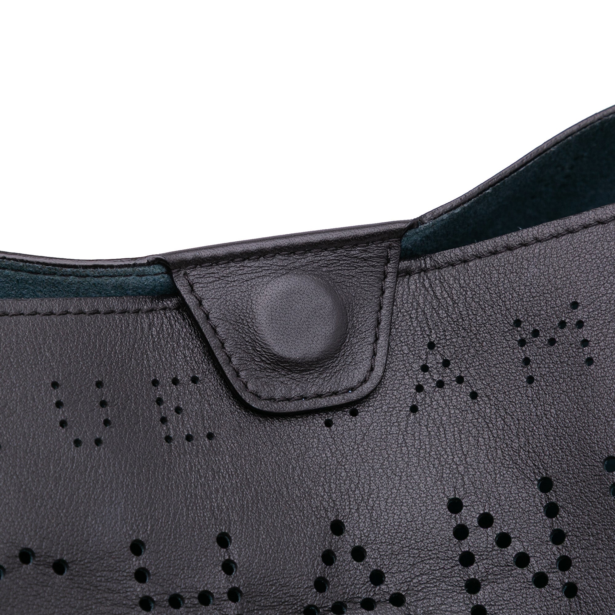 Calfskin and Tweed Small Piercing Light Bucket Bag